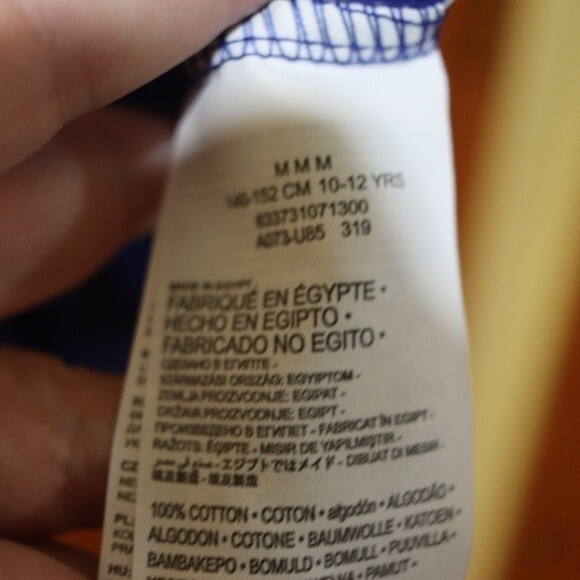 Levi’s Blue Ringer Spellout Logo Tee NWT Medium Youth Retro Graphic Shirt - Picture 11 of 12